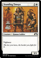 Magic the Gathering Card - Standing Troops - MTG Circle