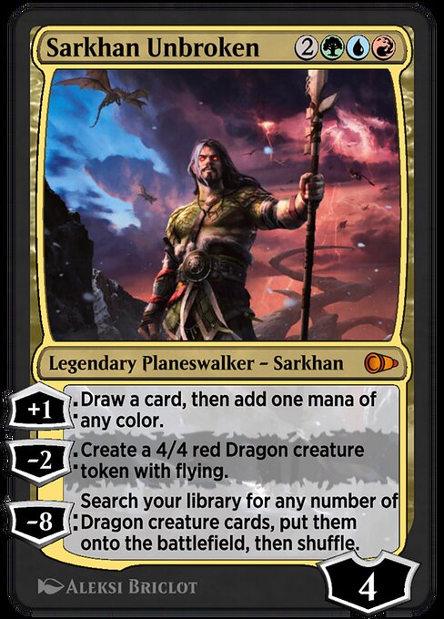 Magic the Gathering Card - Sarkhan Unbroken - MTG Circle