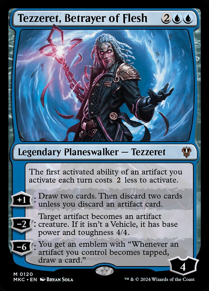 Magic the Gathering Card - Tezzeret, Betrayer of Flesh - MTG Circle