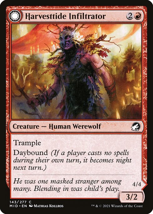 Magic the Gathering Card - Harvesttide Infiltrator // Harvesttide Assailant - MTG Circle