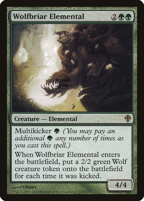 Magic the Gathering Card - Wolfbriar Elemental - MTG Circle