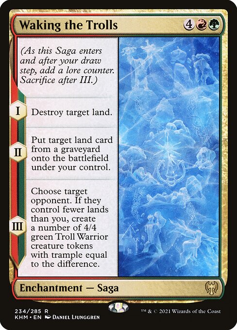 Magic the Gathering Card - Waking the Trolls - MTG Circle