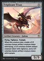 Magic the Gathering Card - Triplicate Titan - MTG Circle