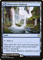 Magic the Gathering Card - Clearwater Pathway // Murkwater Pathway - MTG Circle