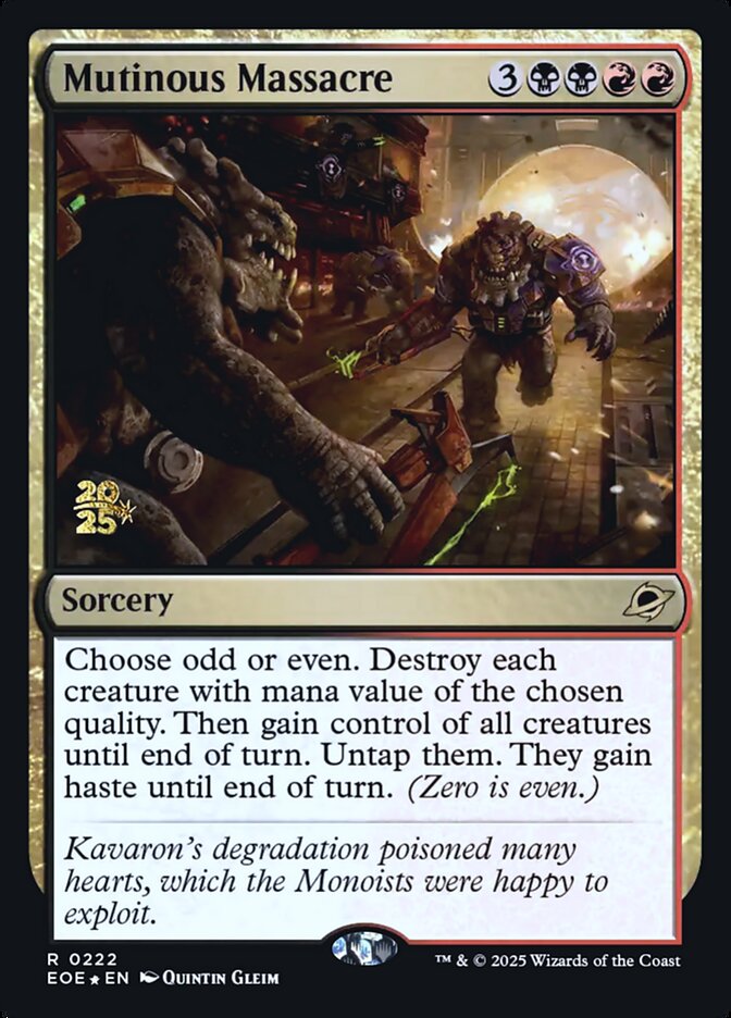Magic the Gathering Card - Mutinous Massacre - MTG Circle