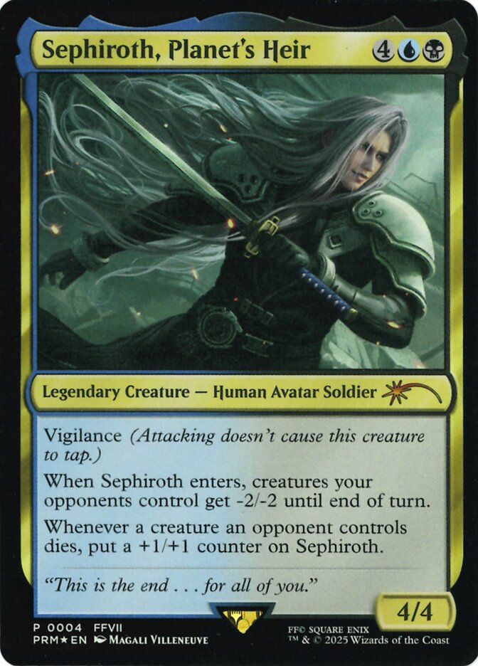 Magic the Gathering Card - Sephiroth, Planet's Heir - MTG Circle