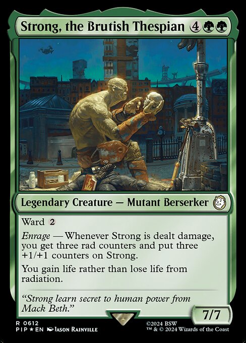 Magic the Gathering Card - Strong, the Brutish Thespian - MTG Circle