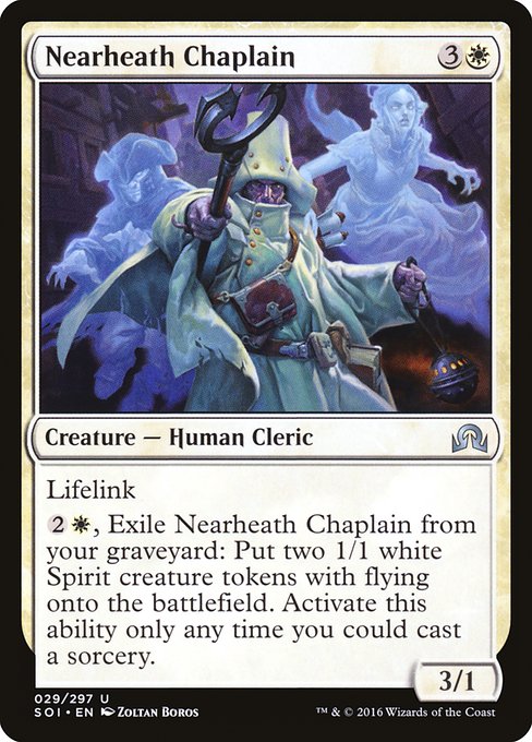 Magic the Gathering Card - Nearheath Chaplain - MTG Circle