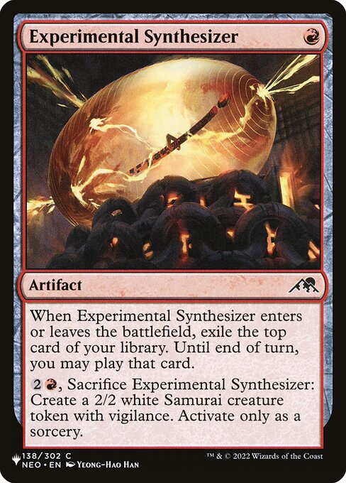 Magic the Gathering Card - Experimental Synthesizer - MTG Circle