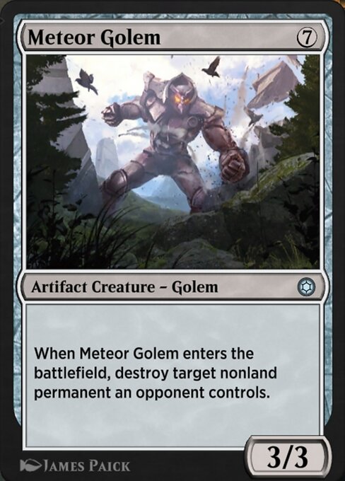 Magic the Gathering Card - Meteor Golem - MTG Circle