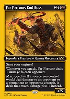 Magic the Gathering Card - Far Fortune, End Boss - MTG Circle