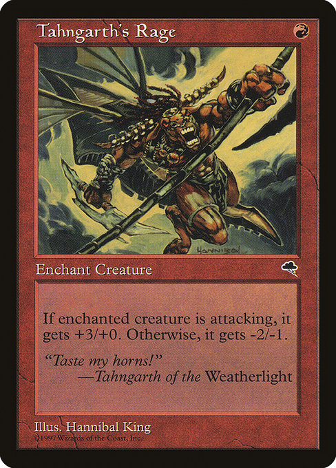 Magic the Gathering Card - Tahngarth's Rage - MTG Circle