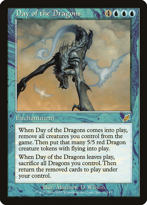 Magic the Gathering Card - Day of the Dragons - MTG Circle