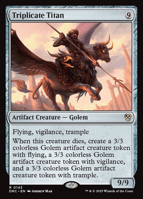 Magic the Gathering Card - Triplicate Titan - MTG Circle