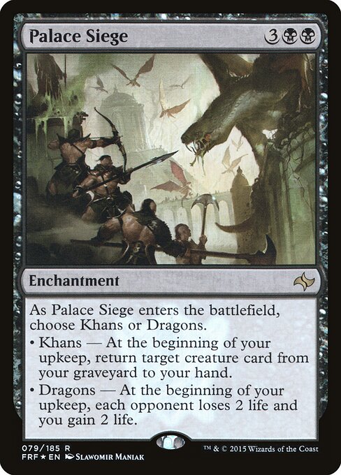 Magic the Gathering Card - Palace Siege - MTG Circle