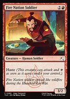 Magic the Gathering Card - Fire Nation Soldier - MTG Circle