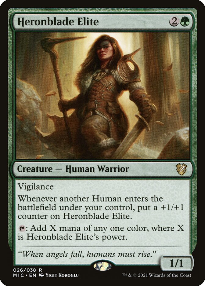 Magic the Gathering Card - Heronblade Elite - MTG Circle