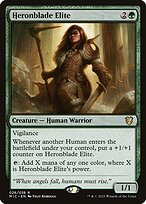 Magic the Gathering Card - Heronblade Elite - MTG Circle