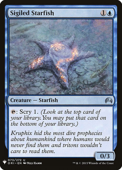 Magic the Gathering Card - Sigiled Starfish - MTG Circle