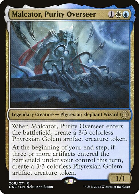 Magic the Gathering Card - Malcator, Purity Overseer - MTG Circle
