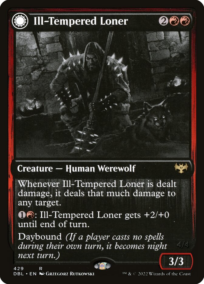 Magic the Gathering Card - Ill-Tempered Loner - MTG Circle