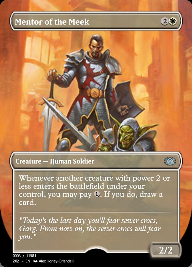 Magic the Gathering Card - Mentor of the Meek - MTG Circle