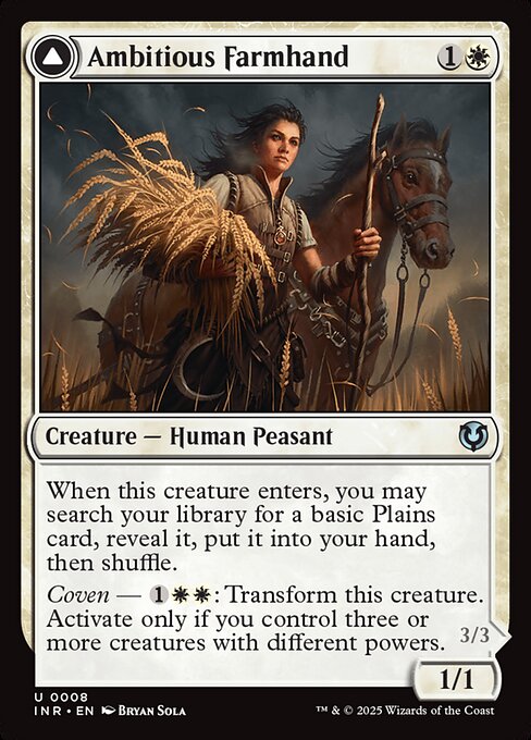 Magic the Gathering Card - Ambitious Farmhand - MTG Circle