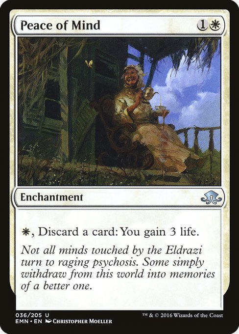 Magic the Gathering Card - Peace of Mind - MTG Circle