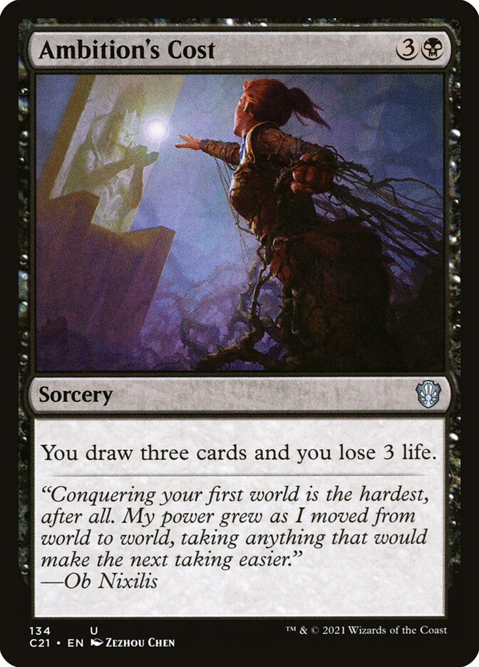 Magic the Gathering Card - Ambition's Cost - MTG Circle