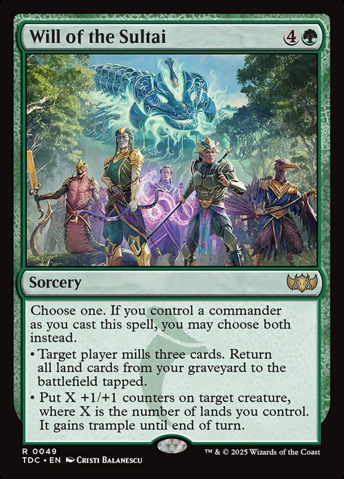 Magic the Gathering Card - Will of the Sultai - MTG Circle