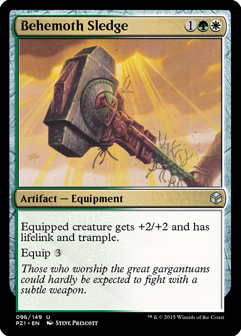 Magic the Gathering Card - Behemoth Sledge - MTG Circle