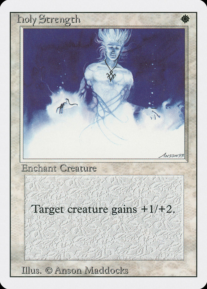 Magic the Gathering Card - Holy Strength - MTG Circle
