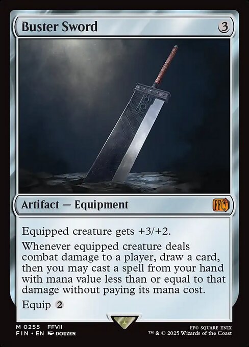 Magic the Gathering Card - Buster Sword - MTG Circle