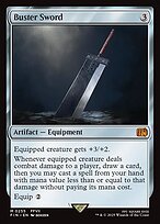 Magic the Gathering Card - Buster Sword - MTG Circle