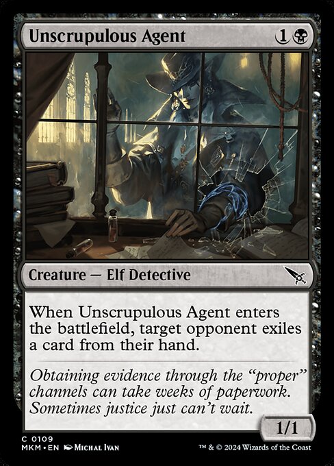 Magic the Gathering Card - Unscrupulous Agent - MTG Circle