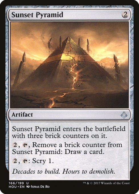 Magic the Gathering Card - Sunset Pyramid - MTG Circle