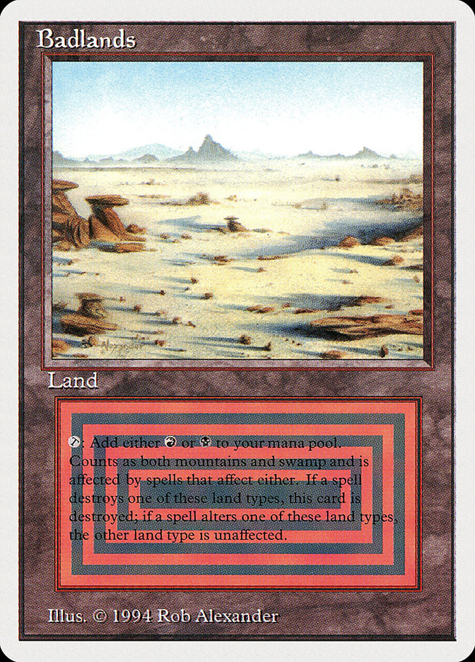 Magic the Gathering Card - Badlands - MTG Circle