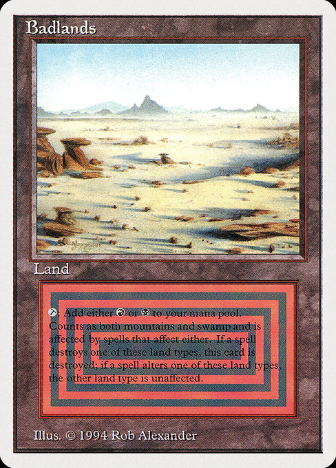 Magic the Gathering Card - Badlands - MTG Circle