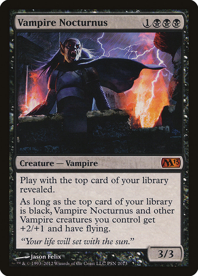 Magic the Gathering Card - Vampire Nocturnus - MTG Circle