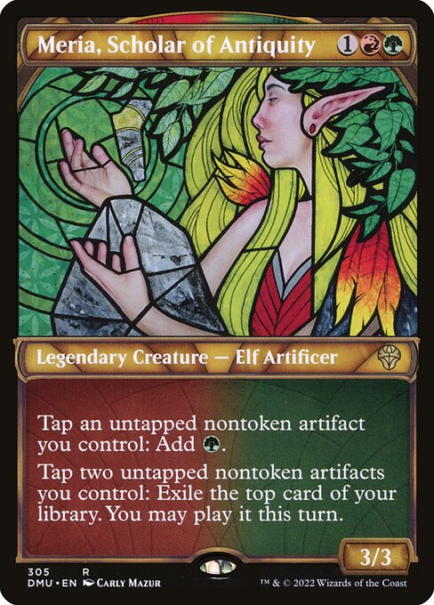 Magic the Gathering Card - Meria, Scholar of Antiquity - MTG Circle
