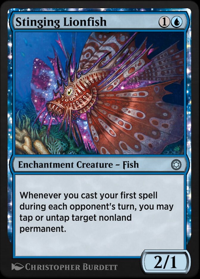 Magic the Gathering Card - Stinging Lionfish - MTG Circle