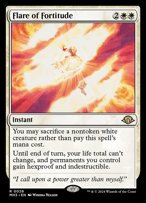Magic the Gathering Card - Flare of Fortitude - MTG Circle