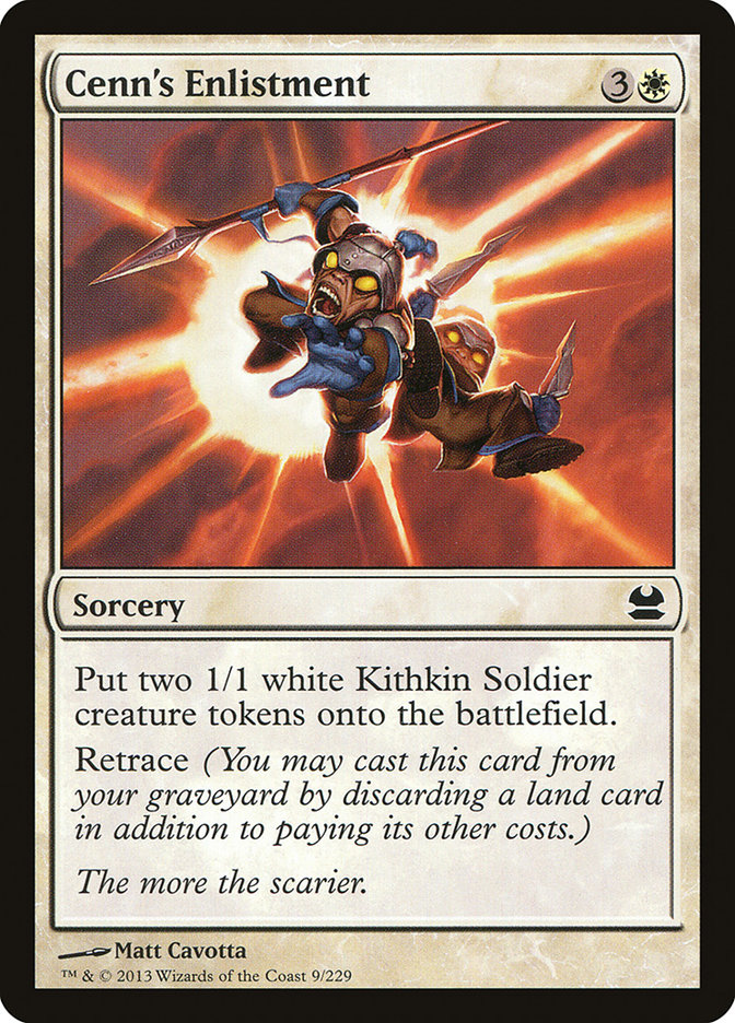 Magic the Gathering Card - Cenn's Enlistment - MTG Circle