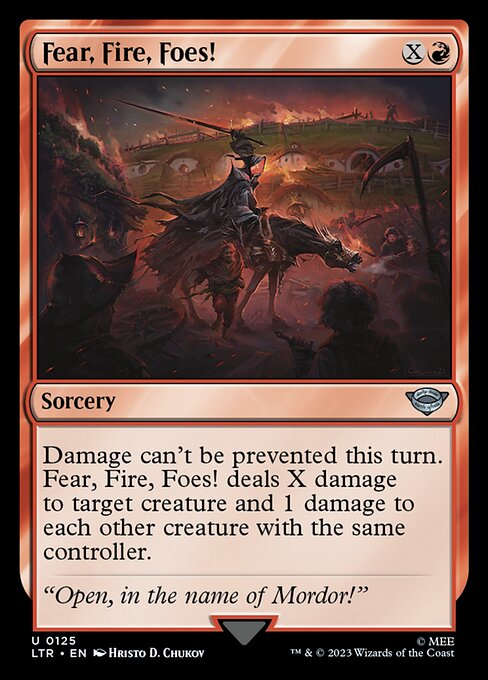 Magic the Gathering Card - Fear, Fire, Foes! - MTG Circle