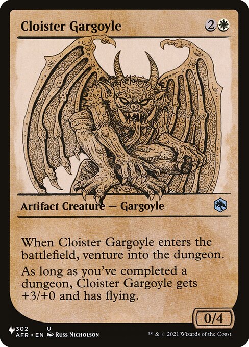 Magic the Gathering Card - Cloister Gargoyle - MTG Circle
