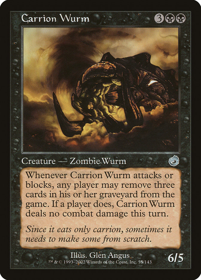 Magic the Gathering Card - Carrion Wurm - MTG Circle