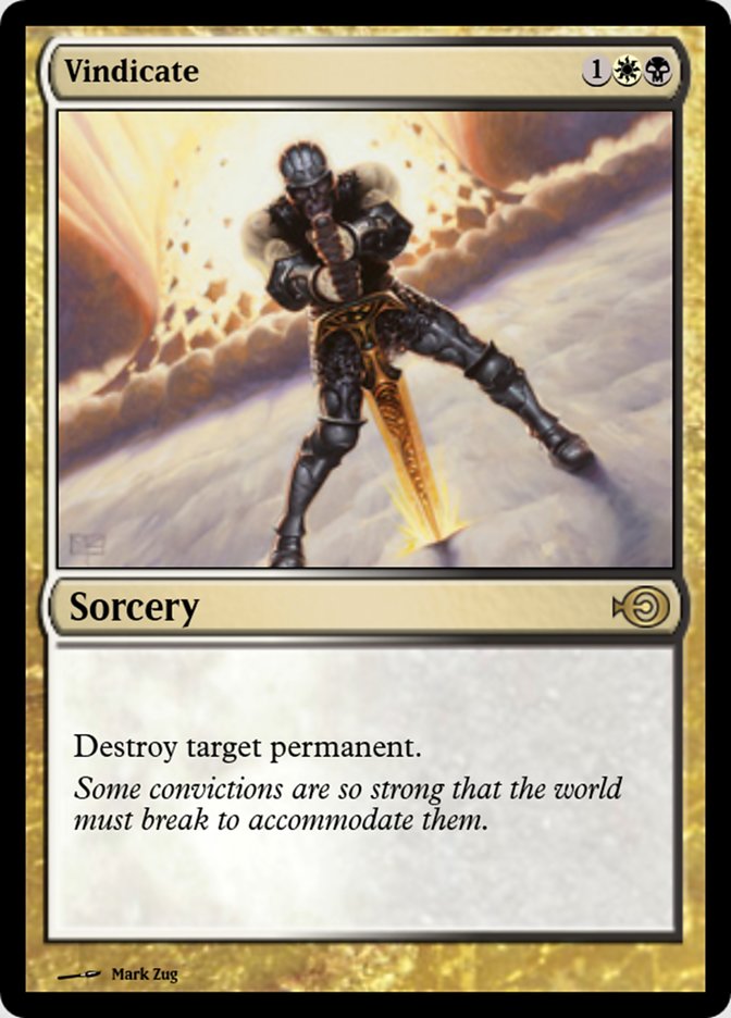 Magic the Gathering Card - Vindicate - MTG Circle