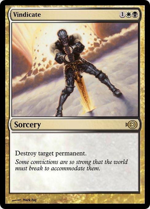 Magic the Gathering Card - Vindicate - MTG Circle