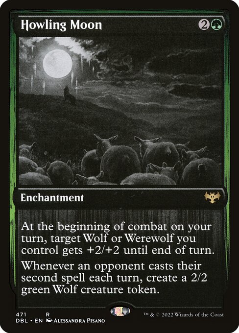 Magic the Gathering Card - Howling Moon - MTG Circle