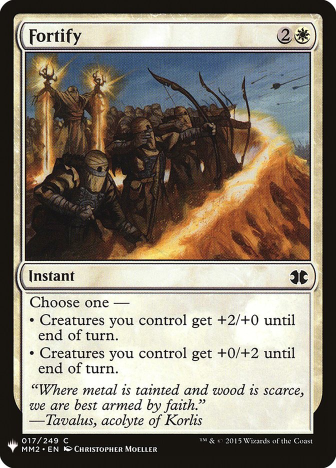 Magic the Gathering Card - Fortify - MTG Circle